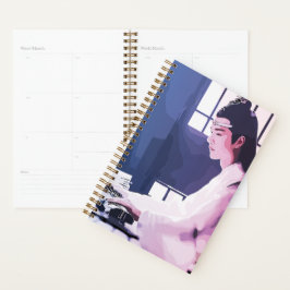 Zachte Wangji Spelen de Zither Planner