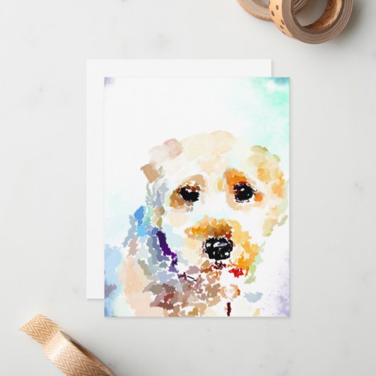 Zachte Wapenwervel Notitiekaartje (Voorkant / Achterkant in situ)