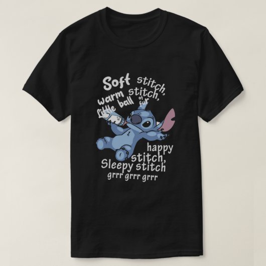 Zachte Warm Stitch T-shirt (Design voorkant)