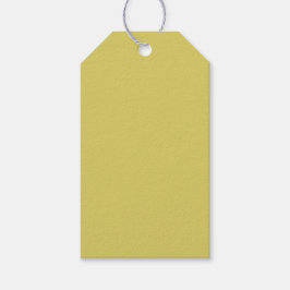 Zachte warme gele cadeautags cadeaulabel