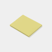 Zachte Warme Gele Minimalist Post-it® Notes (Schuin)