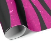Zachte warme roze glazen Zebra Cadeaupapier (Rol Hoek)