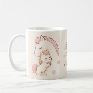 Zachte warme tonen Cute Pony houdt van jou meer Koffiemok