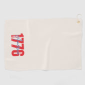 Zachte Warme Zand Amerika 250e 4e Juli Cadeau Golfhanddoek (Horizontaal)