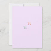 Zachte wasbeer Dier Meisje Baby shower Virtual Kaart (Achterkant)