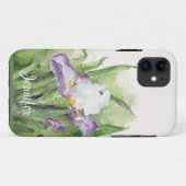 Zachte Watercolor Iris iPhone 5 Hoesje (Achterkant (horizontaal))