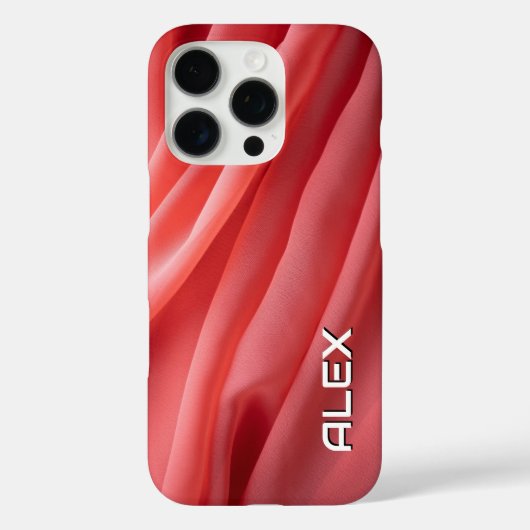 Zachte watermeloen roze vloeiende stof Case-Mate iPhone case (Achterkant)