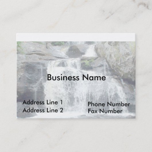 Zachte Waterval Visitekaartje (Voorkant)