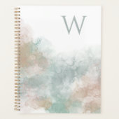 Zachte Waterverf Abstracte Initiaal Planner (Voorkant)