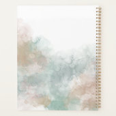Zachte Waterverf Abstracte Initiaal Planner (Achterkant)