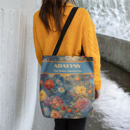 Zachte Waterverf Afstuderen Cadeaus voor kleindoch Tote Bag