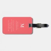 Zachte Waterverf Bloemen Bagage Label (Achterkant horizontaal)