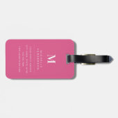 Zachte Waterverf Bloemen Bagage Label (Achterkant horizontaal)