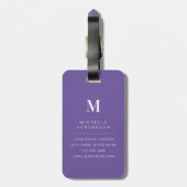 Zachte Waterverf Bloemen Bagage Label (Achterkant verticaal)