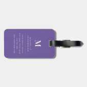 Zachte Waterverf Bloemen Bagage Label (Achterkant horizontaal)