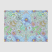 Zachte Waterverf Bloemen en bladeren Decoupage Tissuepapier (Voorkant)