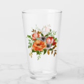 Zachte waterverf bloemen glas (Achterkant)