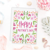 Zachte Waterverf Bloemen - Happy Mother's Day