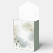 Zachte Waterverf Bloemen Sage Green Wedding Bedankdoosjes (Geopend)