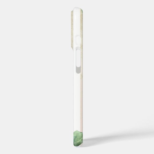 Zachte Waterverf bloemenstrepen Case-Mate iPhone Case (Achterkant / Links)