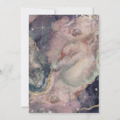 Zachte Waterverf Celestial Galaxy Sweet 16 Kaart (Achterkant)