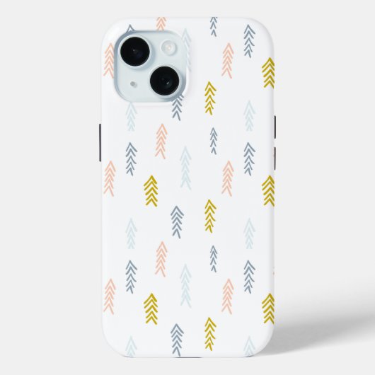 Zachte Waterverf Chevron Patroon Case-Mate iPhone Case (Achterkant)