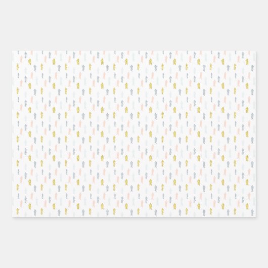 Zachte Waterverf Chevron Patroon Inpakpapier Vel (Voorkant 2)