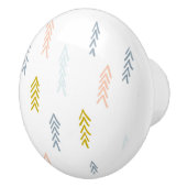 Zachte Waterverf Chevron Patroon Keramische Knop (Rechts)