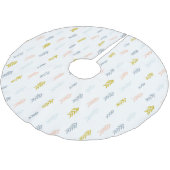 Zachte Waterverf Chevron Patroon Kerstboom Rok (Gekanteld)