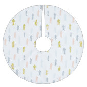 Zachte Waterverf Chevron Patroon Kerstboom Rok (Voorkant)