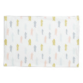 Zachte Waterverf Chevron Patroon Kussensloop (Achterkant-Links)