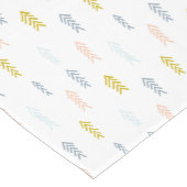 Zachte Waterverf Chevron Patroon Medium Tafelloper (Hoek)