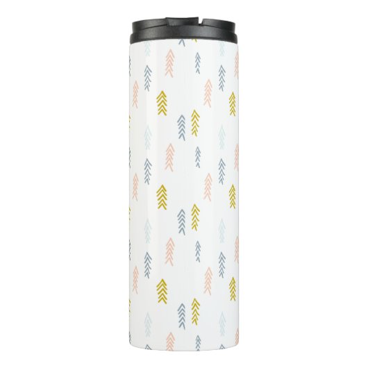 Zachte Waterverf Chevron Patroon Thermosbeker (Achterkant)