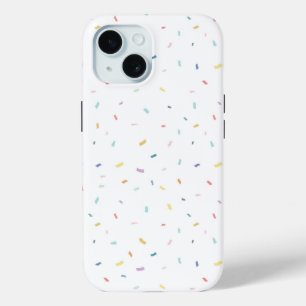 Zachte Waterverf Confetti Pattern iPhone 15 Case