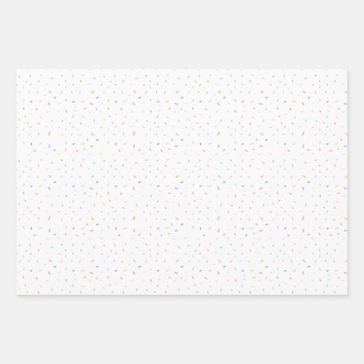 Zachte Waterverf Confetti Pattern Inpakpapier Vel (Voorkant)