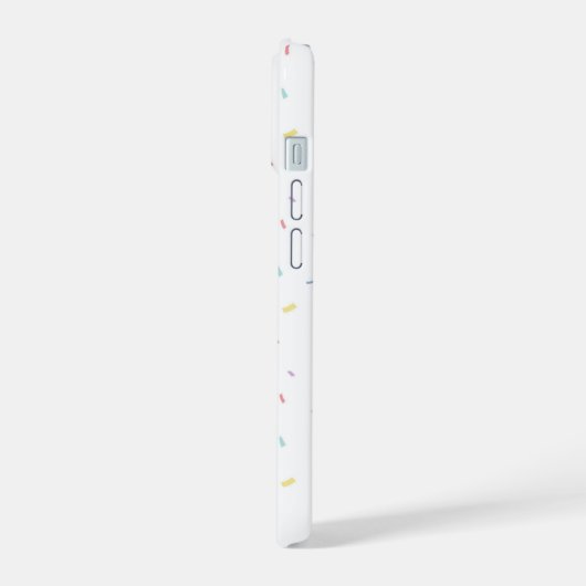 Zachte Waterverf Confetti Pattern iPhone 15 Case (Linkerkant)