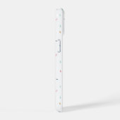 Zachte Waterverf Confetti Pattern iPhone 15 Case (Rechterkant)