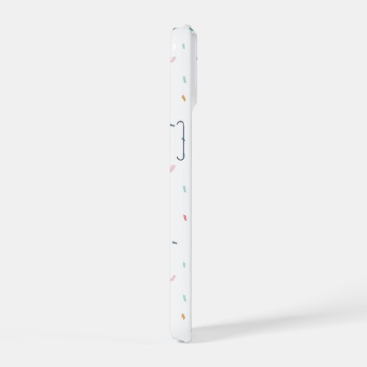 Zachte Waterverf Confetti Pattern iPhone 15 Case (Rechterkant)
