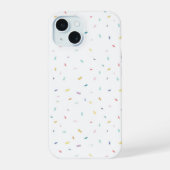 Zachte Waterverf Confetti Pattern iPhone 15 Case (Achterkant)
