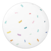 Zachte Waterverf Confetti Pattern Keramische Knop (Voorkant)