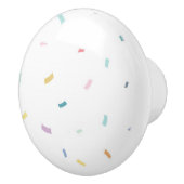 Zachte Waterverf Confetti Pattern Keramische Knop (Rechts)