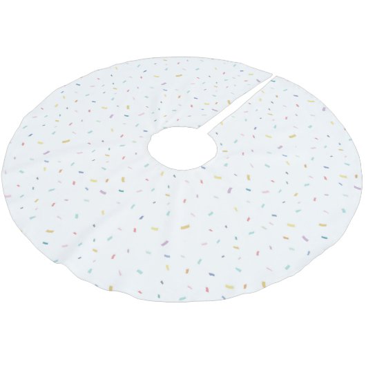 Zachte Waterverf Confetti Pattern Kerstboom Rok (Gekanteld)