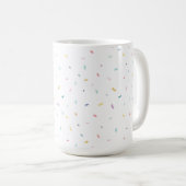 Zachte Waterverf Confetti Pattern Koffiemok (Voorkant rechts)
