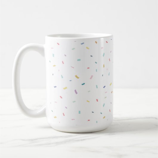 Zachte Waterverf Confetti Pattern Koffiemok (Links)