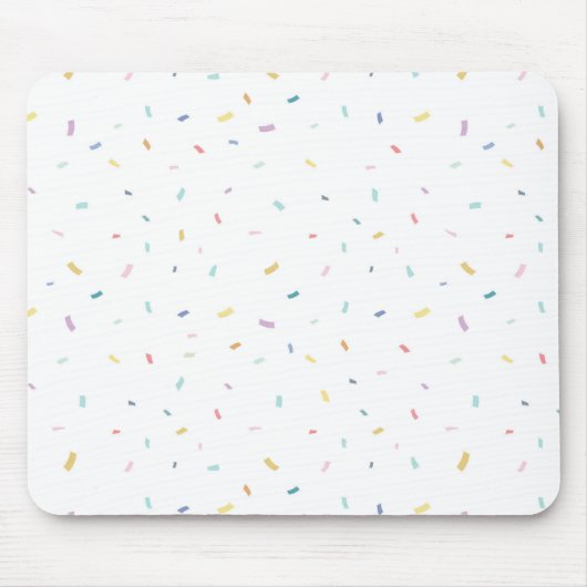 Zachte Waterverf Confetti Pattern Muismat (Voorkant)