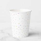 Zachte Waterverf Confetti Pattern Papieren Bekers (Links)