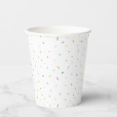 Zachte Waterverf Confetti Pattern Papieren Bekers (Voorkant)