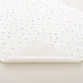 Zachte Waterverf Confetti Pattern Sherpa Deken (3/4)