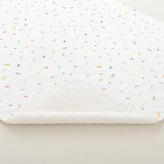 Zachte Waterverf Confetti Pattern Sherpa Deken (3/4)