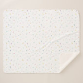 Zachte Waterverf Confetti Pattern Sherpa Deken (Voorkant (horizontaal))
